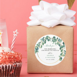 エレガントエリ葉ー結婚ユ ラウンドシール