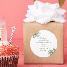 エレガントエリ葉ー結婚ユ ラウンドシール