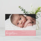 エレガントエレガントモダンChristian Photo |洗礼I 招待状 (スタンド正面)