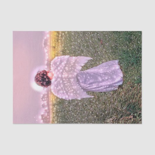 エレガントエンジェルアートグリッターストリングライトデザイン 薄葉紙 (正面)