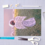 エレガントエンジェルアートグリッターストリングライトデザイン 薄葉紙 (クラフト)