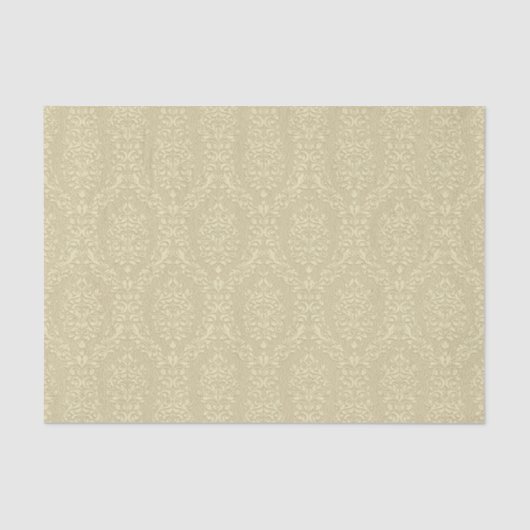 エレガントエンボススタイル金ゴールドダマスク 薄葉紙 (正面)