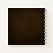 エレガントエンボスモノグラムフェイクアンティーク ノートブック (裏面)