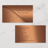 エレガントエンボス銅モダン企業の事業 名刺 (正面/裏面)