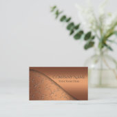 エレガントエンボス銅モダン企業の事業 名刺 (スタンド正面)