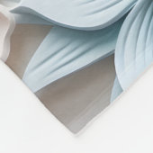 エレガントエンボス3Dスタイルフローラレリーフ、 浮き彫りパステル フリースブランケット (角)