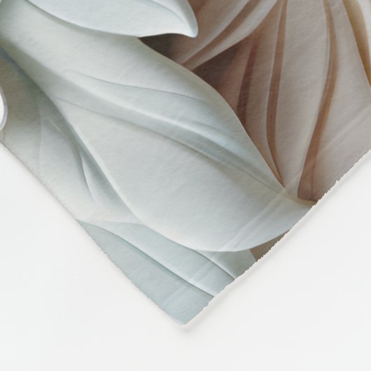 エレガントエンボス3Dフローラレリーフ、 浮き彫りパステル フリースブランケット (角)