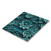 エレガントエンボス3Dフローラレリーフ、 浮き彫り タイル (側面)