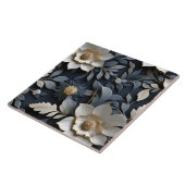 エレガントエンボス3Dフローラレリーフ、 浮き彫り タイル (側面)