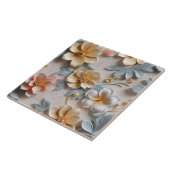 エレガントエンボス3Dフローラレリーフ、 浮き彫り タイル (側面)