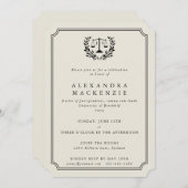 エレガントオイスターJD法科卒業 招待状 (正面/裏面)