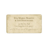 エレガントオフホワイトエッジグランジアドレス ラベル (正面)