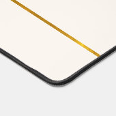 エレガントオフミニマルと金ゴールドの名前の追加 デスクマット (コーナー)