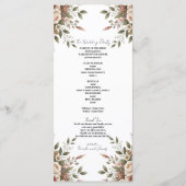 エレガントオリーブグリーン&ホワイトフローラコーナ結婚ーズ プログラム (裏面)