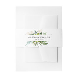 エレガントオリーブグ結婚リーズ 招待状ベリーバンド