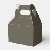 エレガントオリーブスクリプトの結婚式カスタム御礼 フェイバーボックス (裏面サイド)