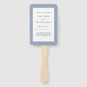 エレガントオートクチュール |ほこりっぽいブルー結婚ズ ハンドファン (正面)