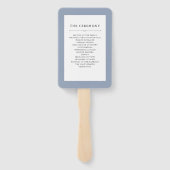 エレガントオートクチュール |ほこりっぽいブルー結婚ズ ハンドファン (裏面)