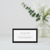 エレガントオートクチュール |ギフトレジストリの挿入 エンクロージャーカード (スタンド正面)