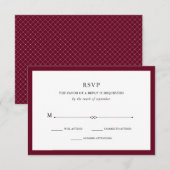 エレガントオートクチュール |マルサラRSVP 出欠カード (正面/裏面)