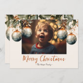 エレガントオーナメントワンフォト2025 シーズンカード (正面/裏面)