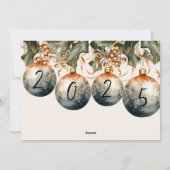 エレガントオーナメントワンフォト2025 シーズンカード (裏面)