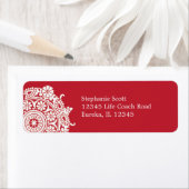 エレガントオーナメント白/赤ラベル ラベル (インサイチュ)