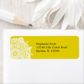 エレガントオーナメント白/黄色ラベル ラベル (インサイチュ)