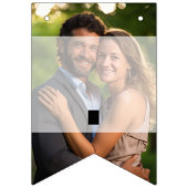 エレガントオーバーレイ結婚写真 バンティングフラッグ (第1の旗)