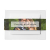 エレガントオーバーレイ結婚写真 招待状ベリーバンド (正面例)