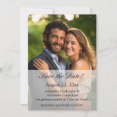 エレガントオーバーレイ結婚写真 招待状 (正面)