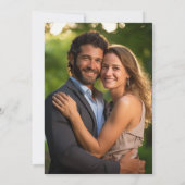 エレガントオーバーレイ結婚写真 招待状 (裏面)