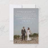 エレガントオーバーレイ 極秘結婚発表招待状 招待状 (裏面)