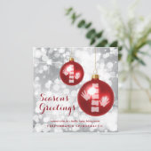 エレガントカイロプラクティックホリデーフラットクリスマスカード シーズンカード (スタンド正面)