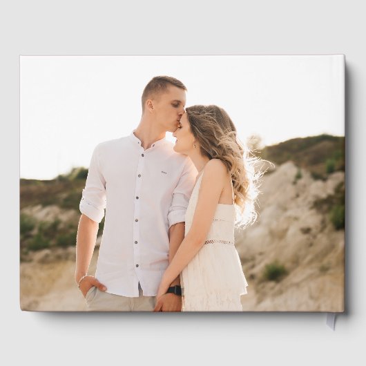 エレガントカスケーディングメ離れローの写真結婚s ゲストブック (裏面)