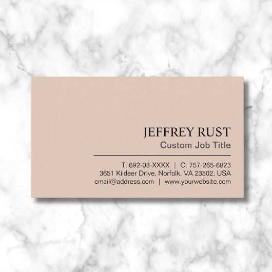 エレガントカスタマイズシンプルプロフェッショナル 名刺