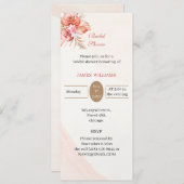 エレガントカスタマイズブライダルシャワー 招待状 (正面/裏面)