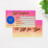 エレガントカスタマイズ可能なギフト券 (デスク)