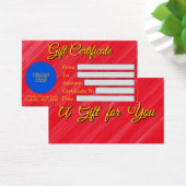 エレガントカスタマイズ可能なギフト券 (デスク)