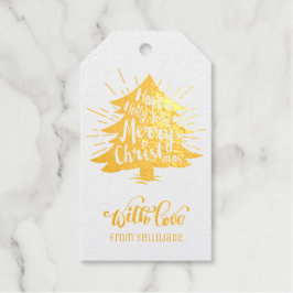 エレガントカスタマイズ可能なクリスマス季節のごあいさつF ギフトタグ