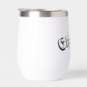 エレガントカスタマイズ可能な茎なしワイングラス (右面)