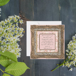 エレガントカスタマイズ可能な茶色のフレーム シーズンカード