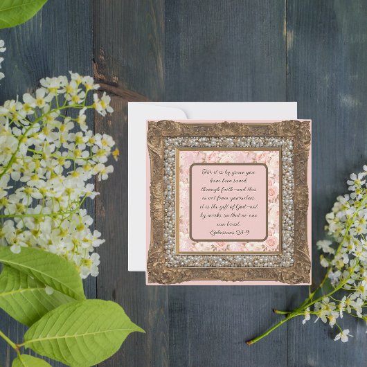 エレガントカスタマイズ可能な茶色のフレーム シーズンカード