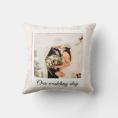 エレガントカスタマイズ結婚の写真装飾用クッション クッション (裏面)