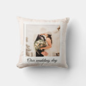 エレガントカスタマイズ結婚の写真装飾用クッション クッション (正面)