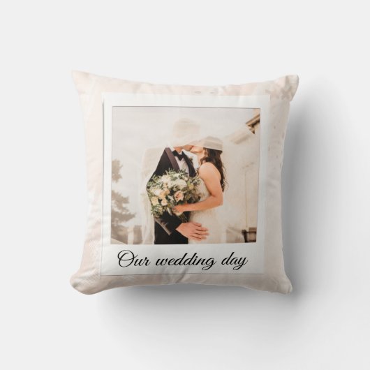 エレガントカスタマイズ結婚の写真装飾用クッション クッション (正面)