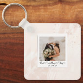 エレガントカスタマイズ結婚写真 キーホルダー (正面)