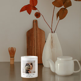 エレガントカスタマイズ結婚写真 コーヒーマグカップ