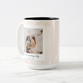 エレガントカスタマイズ結婚写真 ツートーンマグカップ (正面左)