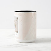 エレガントカスタマイズ結婚写真 ツートーンマグカップ (中央)